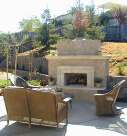 Outdoor Fireplace Landscaper